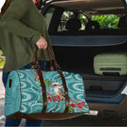 Kookaburra Eucalyptus Personalised Travel Bag Aboriginal Australian Dot Painting - Aussie Hoodie
