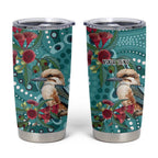 Kookaburra Eucalyptus Personalised Tumbler Cup Aboriginal Australian Dot Painting - Aussie Hoodie