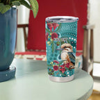 Kookaburra Eucalyptus Personalised Tumbler Cup Aboriginal Australian Dot Painting - Aussie Hoodie
