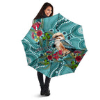Kookaburra Eucalyptus Personalised Umbrella Aboriginal Australian Dot Painting - Aussie Hoodie