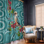 Kookaburra Eucalyptus Personalised Window Curtain Aboriginal Australian Dot Painting - Aussie Hoodie