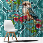 Kookaburra Eucalyptus Personalised Window Curtain Aboriginal Australian Dot Painting - Aussie Hoodie