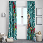Kookaburra Eucalyptus Personalised Window Curtain Aboriginal Australian Dot Painting - Aussie Hoodie