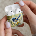 Splendid Fairy-wren Personalised AirPods Case Aboriginal Australian Dot Painting - Aussie Hoodie