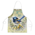 Splendid Fairy-wren Personalised Apron Aboriginal Australian Dot Painting - Aussie Hoodie