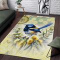 Splendid Fairy-wren Personalised Area Rug Aboriginal Australian Dot Painting - Aussie Hoodie