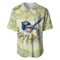 Splendid Fairy-wren Personalised Baseball Jersey Aboriginal Australian Dot Painting - Aussie Hoodie