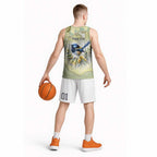 Splendid Fairy-wren Personalised Basketball Jersey Aboriginal Australian Dot Painting - Aussie Hoodie