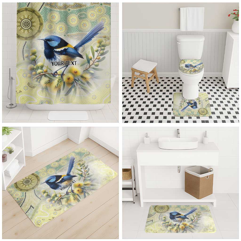 Splendid Fairy-wren Personalised Bathroom Set Aboriginal Australian Dot Painting - Aussie Hoodie