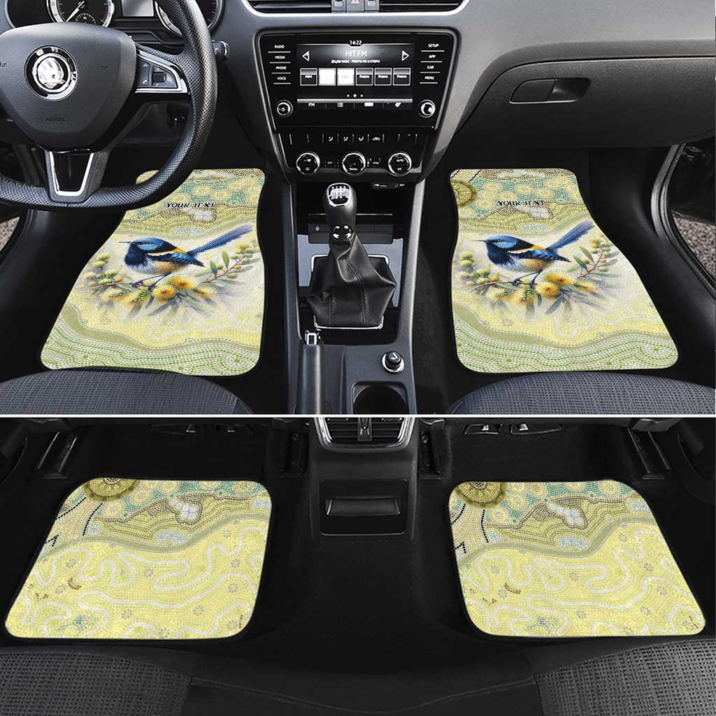 Splendid Fairy-wren Personalised Car Mats Aboriginal Australian Dot Painting - Aussie Hoodie