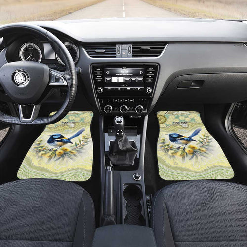 Splendid Fairy-wren Personalised Car Mats Aboriginal Australian Dot Painting - Aussie Hoodie