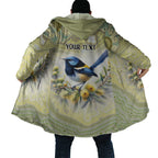 Splendid Fairy-wren Personalised Cloak Aboriginal Australian Dot Painting - Aussie Hoodie