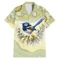 Splendid Fairy-wren Personalised Family Matching Mermaid Dress and Hawaiian Shirt Aboriginal Australian Dot Painting - Aussie Hoodie