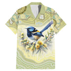 Splendid Fairy-wren Personalised Family Matching Mermaid Dress and Hawaiian Shirt Aboriginal Australian Dot Painting - Aussie Hoodie