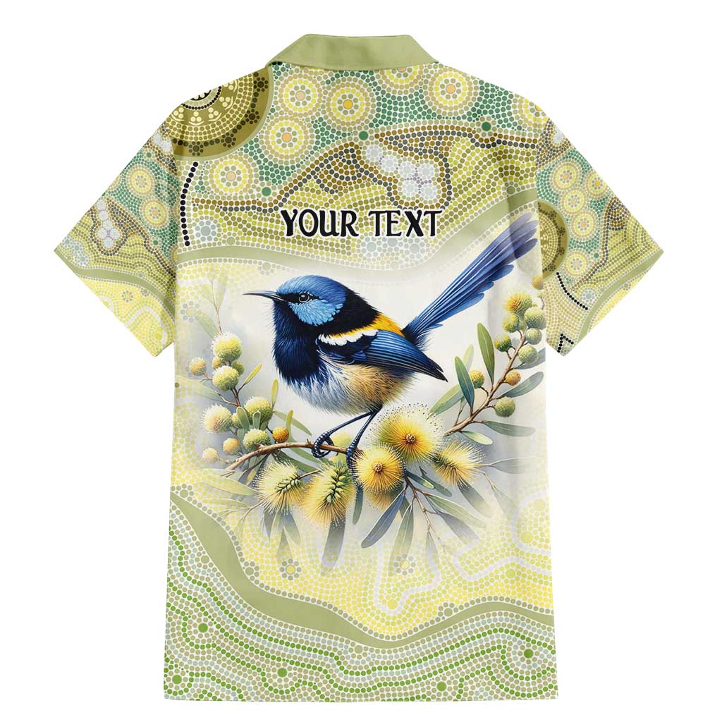 Splendid Fairy-wren Personalised Family Matching Mermaid Dress and Hawaiian Shirt Aboriginal Australian Dot Painting - Aussie Hoodie