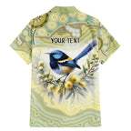 Splendid Fairy-wren Personalised Family Matching Mermaid Dress and Hawaiian Shirt Aboriginal Australian Dot Painting - Aussie Hoodie