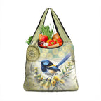 Splendid Fairy-wren Personalised Grocery Bag Aboriginal Australian Dot Painting - Aussie Hoodie
