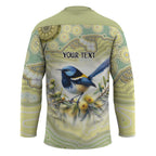 Splendid Fairy-wren Personalised Hockey Jersey Aboriginal Australian Dot Painting - Aussie Hoodie
