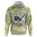 Splendid Fairy-wren Personalised Hoodie Aboriginal Australian Dot Painting - Aussie Hoodie