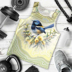 Splendid Fairy-wren Personalised Men Tank Top Aboriginal Australian Dot Painting - Aussie Hoodie