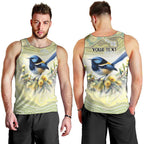 Splendid Fairy-wren Personalised Men Tank Top Aboriginal Australian Dot Painting - Aussie Hoodie