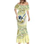 Splendid Fairy-wren Personalised Mermaid Dress Aboriginal Australian Dot Painting - Aussie Hoodie
