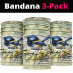 Splendid Fairy-wren Personalised Neck Gaiter Aboriginal Australian Dot Painting - Aussie Hoodie