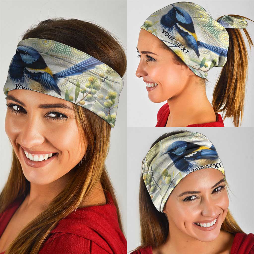 Splendid Fairy-wren Personalised Neck Gaiter Aboriginal Australian Dot Painting - Aussie Hoodie