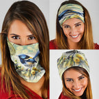 Splendid Fairy-wren Personalised Neck Gaiter Aboriginal Australian Dot Painting - Aussie Hoodie