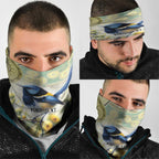 Splendid Fairy-wren Personalised Neck Gaiter Aboriginal Australian Dot Painting - Aussie Hoodie