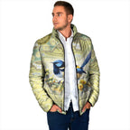 Splendid Fairy-wren Personalised Padded Jacket Aboriginal Australian Dot Painting - Aussie Hoodie