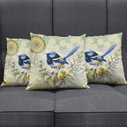 Splendid Fairy-wren Personalised Pillow Cover Aboriginal Australian Dot Painting - Aussie Hoodie
