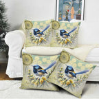 Splendid Fairy-wren Personalised Pillow Cover Aboriginal Australian Dot Painting - Aussie Hoodie