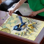 Splendid Fairy-wren Personalised Puzzle Aboriginal Australian Dot Painting - Aussie Hoodie