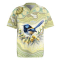 Splendid Fairy-wren Personalised Rugby Jersey Aboriginal Australian Dot Painting - Aussie Hoodie