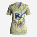 Splendid Fairy-wren Personalised Scrub Top Aboriginal Australian Dot Painting - Aussie Hoodie