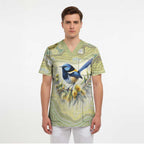 Splendid Fairy-wren Personalised Scrub Top Aboriginal Australian Dot Painting - Aussie Hoodie