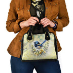 Splendid Fairy-wren Personalised Shoulder Handbag Aboriginal Australian Dot Painting - Aussie Hoodie