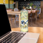 Splendid Fairy-wren Personalised Skinny Tumbler Aboriginal Australian Dot Painting - Aussie Hoodie
