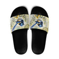 Splendid Fairy-wren Personalised Slide Sandals Aboriginal Australian Dot Painting - Aussie Hoodie