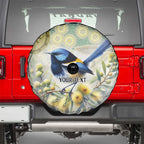 Splendid Fairy-wren Personalised Spare Tire Cover Aboriginal Australian Dot Painting - Aussie Hoodie