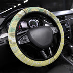 Splendid Fairy-wren Steering Wheel Cover Aboriginal Australian Dot Painting - Aussie Hoodie