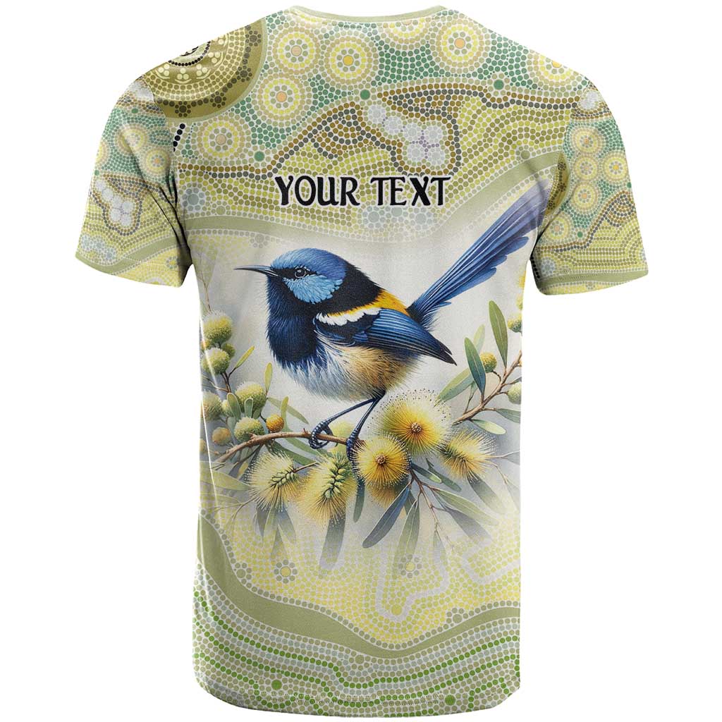 Splendid Fairy-wren Personalised T Shirt Aboriginal Australian Dot Painting - Aussie Hoodie