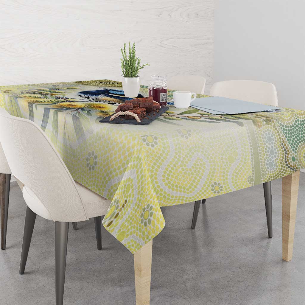 Splendid Fairy-wren Personalised Tablecloth Aboriginal Australian Dot Painting - Aussie Hoodie