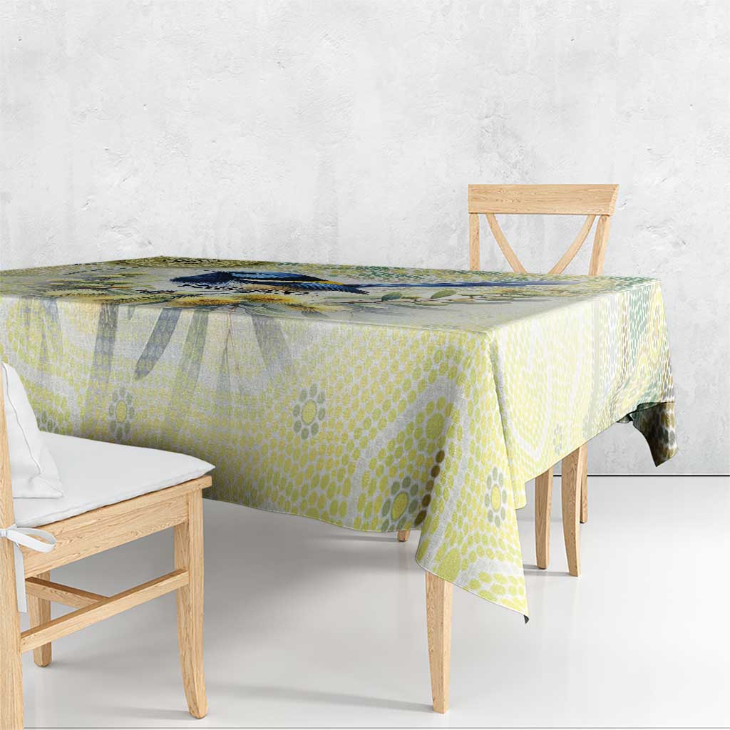 Splendid Fairy-wren Personalised Tablecloth Aboriginal Australian Dot Painting - Aussie Hoodie