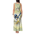 Splendid Fairy-wren Personalised Tank Maxi Dress Aboriginal Australian Dot Painting - Aussie Hoodie