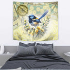 Splendid Fairy-wren Personalised Tapestry Aboriginal Australian Dot Painting - Aussie Hoodie