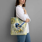 Splendid Fairy-wren Personalised Tote Bag Aboriginal Australian Dot Painting - Aussie Hoodie