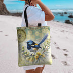 Splendid Fairy-wren Personalised Tote Bag Aboriginal Australian Dot Painting - Aussie Hoodie