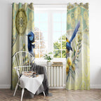 Splendid Fairy-wren Personalised Window Curtain Aboriginal Australian Dot Painting - Aussie Hoodie